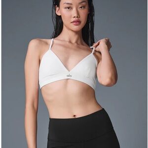 Alo white splendor bra
